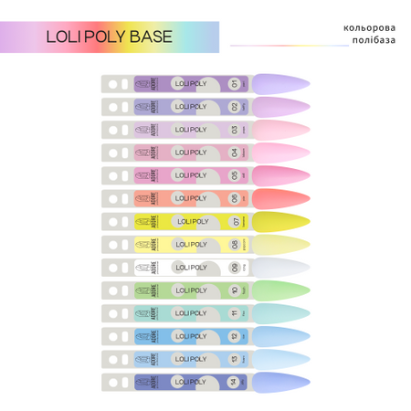 ADORE kolorowa polibaza Loli Poly Base Nr.02 - taffy, 15ml