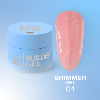 LUNAmoon Shimmer Gel Nr.04 - żel budujący, 15 ml