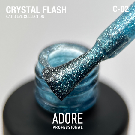  ADORE Lakier hybrydowy Cat's Eye Crystal Flash C-02, 8 ml