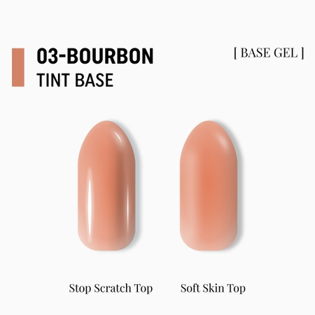 Adore Półprzezroczysta baza kolorowa Tint Base Nr.03 - bourbon, 15 ml
