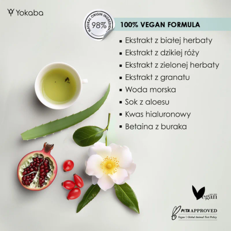 White Tea Mist face & body VEGAN moisturizing Essence Yokaba 200 ml