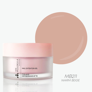 Molekula Professional Builder Gel Mousse MB211 - Warm Beige, 30 ml