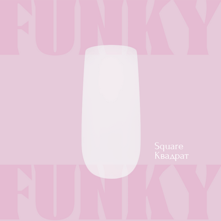 ADORE Tipsy żelowe do przedłużania FUNKY GEL TIPS 240 szt - Square Long