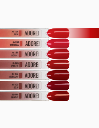 Adore Lakier Hybrydowy 104 Red, 12 ml
