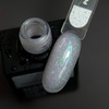 NAILSOFTHEDAY Potal Base 16 – mleczno-biała baza z niebieskimi holograficznymi płatkami, 10 ml