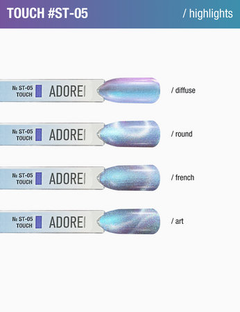  ADORE Lakier hybrydowy Satin Cat's Eye ST-05 - touch, 12 ml