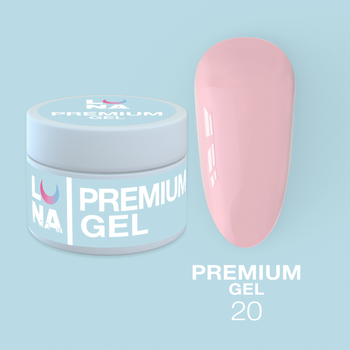 LUNAmoon Premium Gel Nr.20 - żel budujący, 30 ml