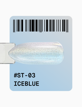  ADORE Lakier hybrydowy Satin Cat's Eye ST-03 - iceblue, 12 ml