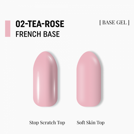 ADORE French Base Nr.02 - tea rose, 15 ml