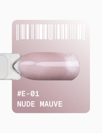  ADORE Lakier hybrydowy Cat's Eye Nude Mauve E-01, 12 ml