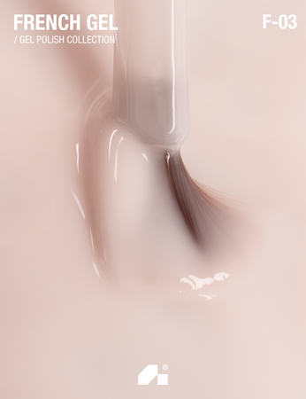 ADORE Lakier hybrydowy do frencha F-03 - porcelain, 12 ml